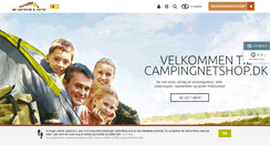 Desktop Screenshot of campingnetshop.dk